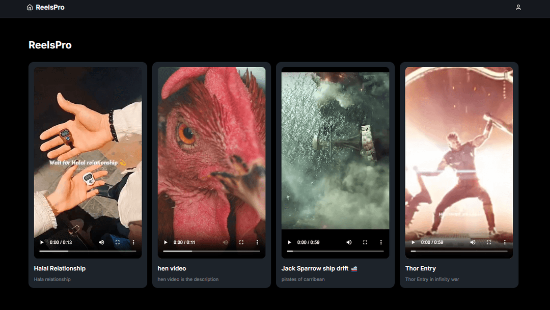 ReelsPro - Video Sharing Platform